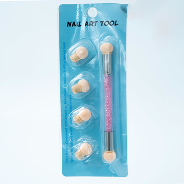 محصول - قلم طراحی آمبره اسفنجی Sponge Brush For Nail Ombre 